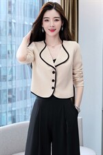 小香风短外套女2025春秋新款小个子百搭西装小披肩配旗袍裙子外搭，女装短外套，芭米依尚