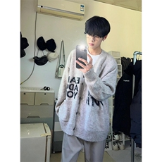 【有货】秋冬高级感慵懒风开衫毛衣男美式针织外套MY452CC-特P58，男装针织衫/毛衣，星座1007（原301D）