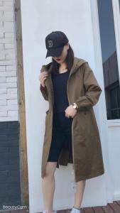 秋装新款风衣外套，女装风衣，蓝帕