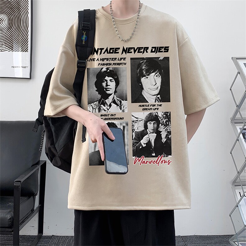 麂皮绒短袖t恤男大码半袖男JD82451-P25,男装T恤,电商A040