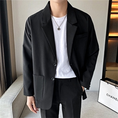 ins休闲西服男韩版潮流痞帅气小西装上衣港风潮牌单西外套，男装西服，星座505-2（原电商A260-1)