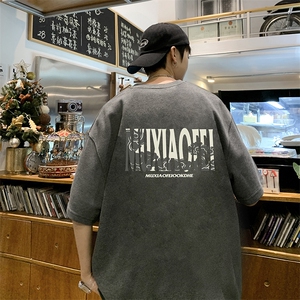 量大优可提供视频2024夏新美式短袖T恤HD019-1-T24242-P18图片