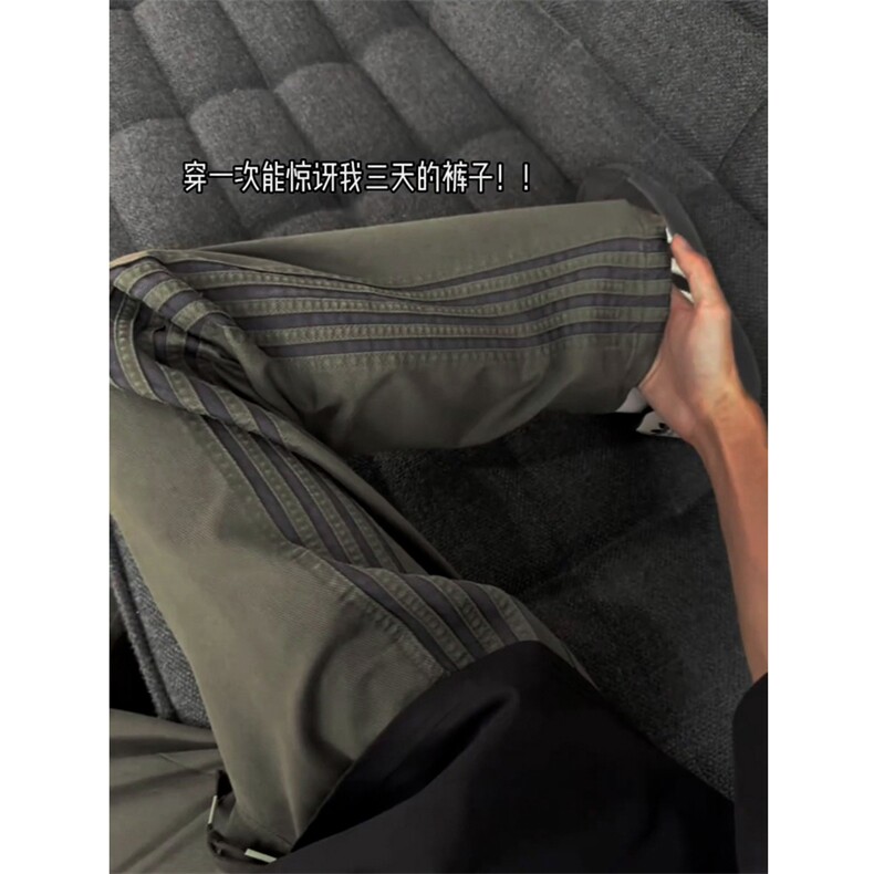 【网图】B221美式ins宽松直筒三条织带休闲裤LK25470-特P40控68，男装休闲裤，电商B221