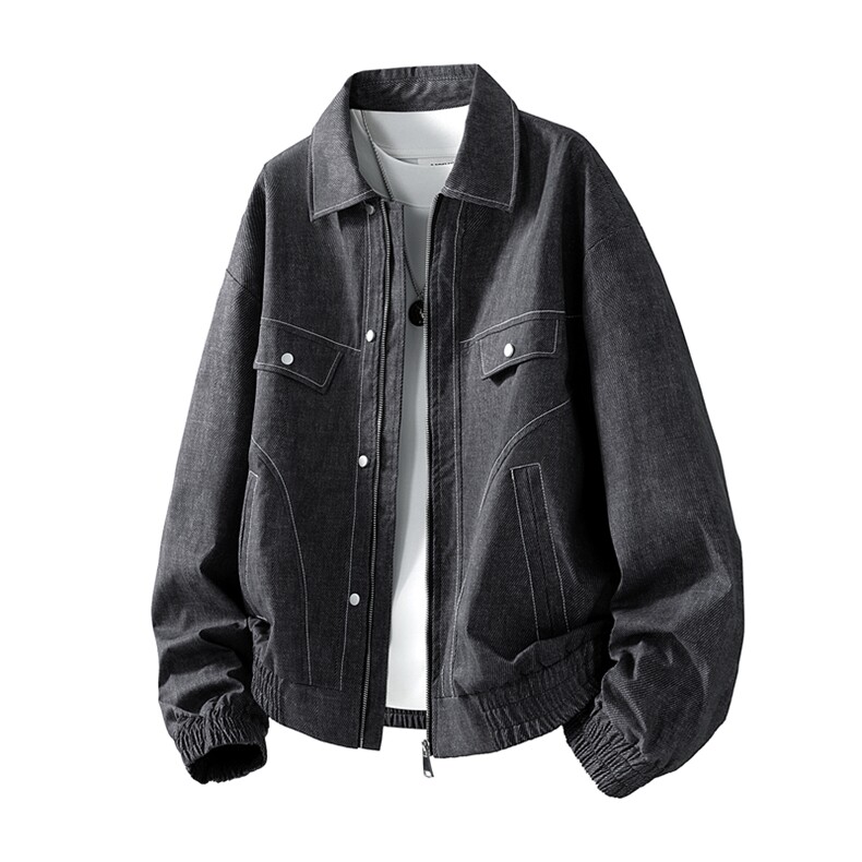 美式重磅高品质夹克秋季开衫外套男SY8815特P81控168大 码4-8XL+5图片