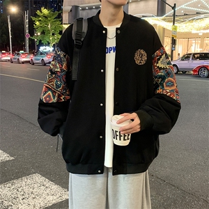 春秋季棒球服男女新款美式夹克休闲外套XZ102B-1-JK2608P85图片