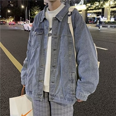 男春季新款长袖夹克外套牛仔外套男秋冬季港风ins宽松N1206P65，男装夹克，星座1116-2