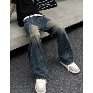 B221 美式ins高街暗黑小众宽松牛仔裤 LK23134-P65 控88图片