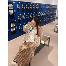 美式潮流夹克男士春秋季新款宽松高街设计感休闲百搭翻领外套，男装夹克，星座410-7