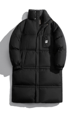 1白底美式复古潮牌中长款大码M-5XL过膝羽绒服男77930P258控378，男装羽绒服，星座226-2