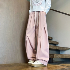 春季现货男女同款直筒休闲裤DSA157B-K2601-P47，男装休闲裤，电商A157B