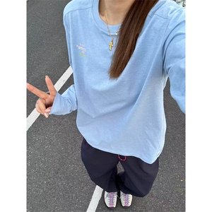 网图 高品户外 吸湿速干抗菌运动印花情侣长袖T恤男女 A1038-P55图片