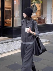 2025年秋季时尚百搭通勤简约休闲马甲，女装马甲，晨旭羊绒