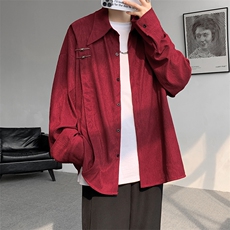 【现货】CS7136-P55控78大码新中式风重磅高品质衬衫，男装衬衫，电商D232