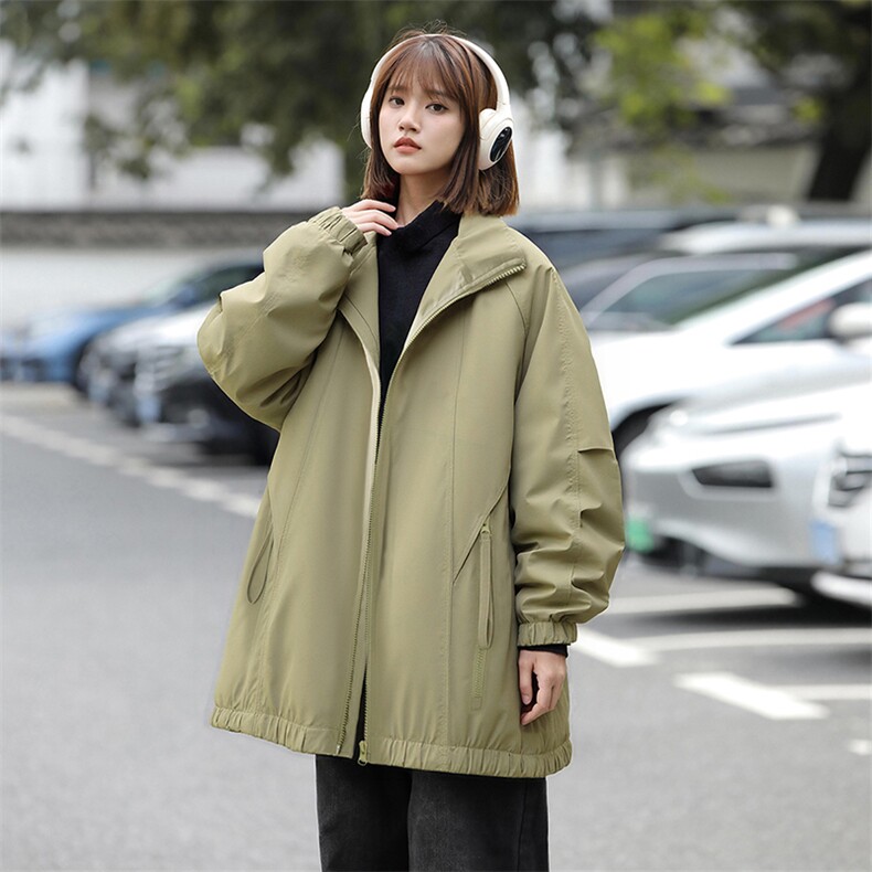 秋季新款宽松立领夹克男纯色上衣外套DSA157B-JK7921-特P63图片