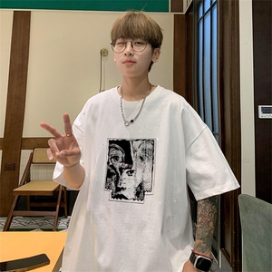 可48小时发货支持抖音得物来样二开 美式满天星亮片短袖T恤MTX657图片