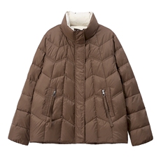 2025年冬季保暖休闲风羽绒服现货，女装羽绒服，婷轩阁