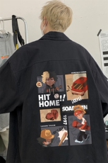 ！港风衬衫男短袖衬衣男上衣男秋季寸衫男大码CSX366-P35，男装衬衫，电商B371
