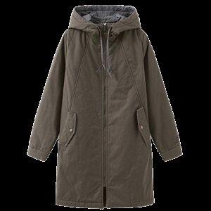 2024年棉衣加厚加棉纯色棉服中长款3694款连帽中长款棉衣/棉服图片