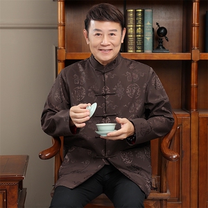 2024高品质主推秋款风唐装外套男装中老年中式复古盘扣夹克,男装夹克,钱塘723