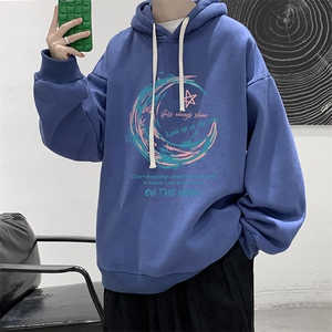 纯棉连帽卫衣男大码运动帽衫宽松薄WY2341-P35 加绒款-P40图片