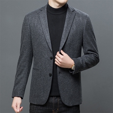 羊毛西服男秋季潮款休闲商务西服中年男士单西外套ASD2221-P260，男装西服，电商B212（原钱塘6029）