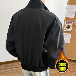 棉衣5W件现货冬季美拉德立领飞行夹克廓形高街棒球服加棉加厚外套图片