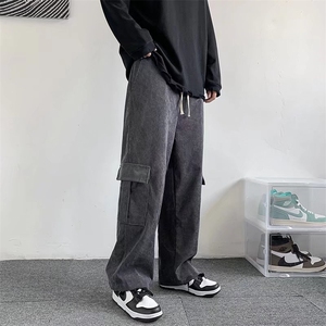 新款中腰长裤高街vibe裤子美式街头风K7025P33图片