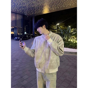 美式复古扎染飞行夹克外套JK0106-P88图片