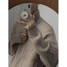 得物质量万花绒毛衣高街针织衫外套潮百搭休闲情侣上衣LMY044-P83，男装针织衫/毛衣，星座1008