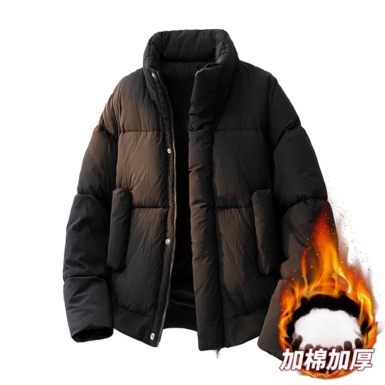 3D男女冬季加绒加厚立领保暖棉服大衣A406MY8817P85,男装棉衣,星座309（原A406）