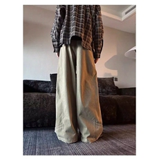 网图弧形剪裁弯刀工装牛仔裤男女宽松痞帅阔腿裤1001-1-N1059-P60，男装牛仔裤，星座1001-1