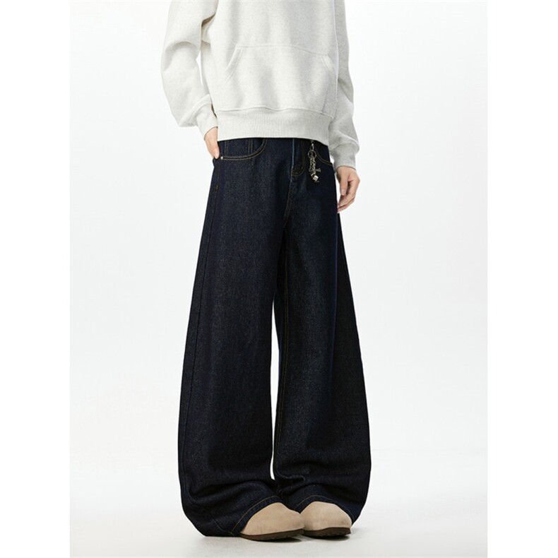 美式丹宁色弯刀牛仔裤男潮牌香蕉休闲长裤喇叭裤K2511P55,男装牛仔裤,电商A062