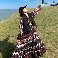 春季已出春秋旅游季马甲连衣裙套装，女装套装/套裙，2C120