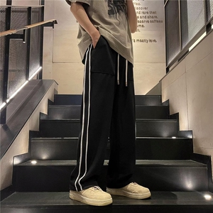 直筒休闲裤青春流行长裤男百搭春秋潮运动裤潮流宽松型2323 P38图片