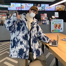（）卡通工艺立领潮牌宽松情侣学生面包服鸭绒羽绒服控398，男装羽绒服，星座301D-4(原星座1004-4）