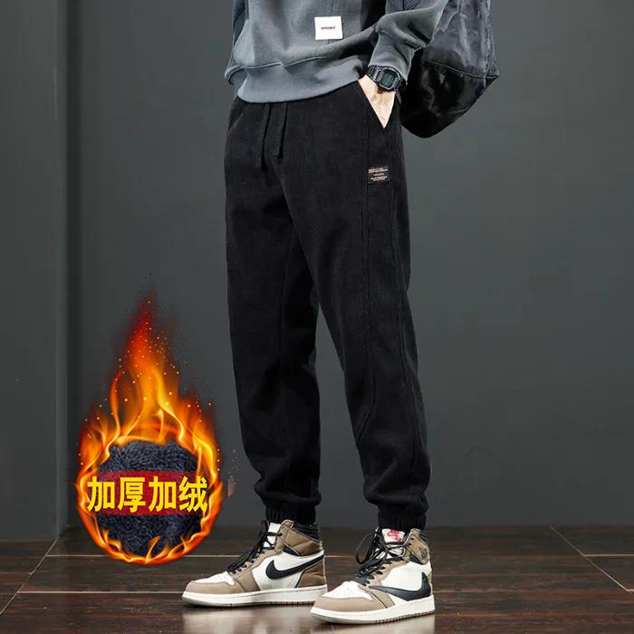 高端美式重磅灯芯绒裤男2026秋冬新款宽松户外束脚加绒休闲裤男,男装卫衣,星座218-1（原230）