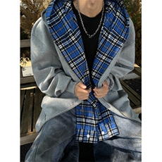 现货！320克双层连帽卫衣拼接假两件开衫外套1005-FWWY03-P88，女装短外套，星座1005