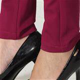 时尚高腰显瘦女式休闲裤舒适百搭修身长裤，女装长裤，秋牧寒烟