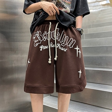 抖音品质260克重磅发泡纯棉短裤XDK235-P45-控68，男装牛仔裤，电商B370