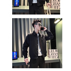 网图现货翻领夹克男秋冬季潮牌痞帅男装外套休闲上衣R8051-P70，男装夹克，星座1005-4