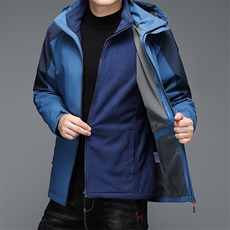 秋冬连帽加绒可脱卸内胆冲锋衣（需加店铺下单）BSN2250-P148，男装棉衣，星座1105-3