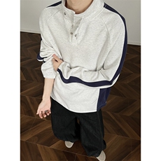 H236美式秋冬高街结构款立领卫衣，男装卫衣，星座1503