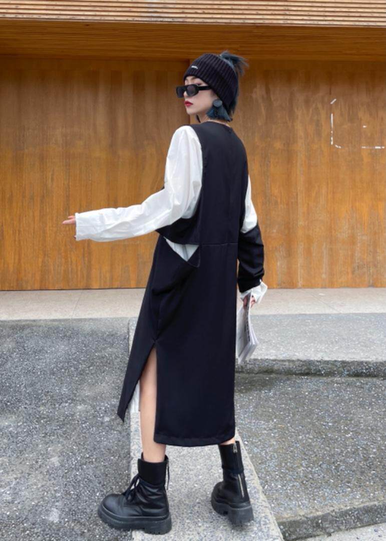 秋二件套连衣裙，女装连衣裙，名莹