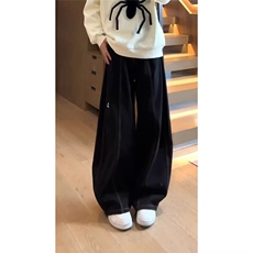 1506-1/KG1231/P46黑色弯刀牛仔裤男生潮牌新款宽松直筒阔腿高街，男装牛仔裤，星座1506-1