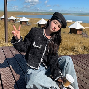 182-8513-P185-K268白色流苏小香风外套图片