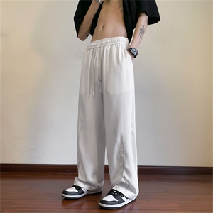 K739-P60  控78    抖音品质夏高街垂感直筒拖地裤男生休闲裤西裤图片
