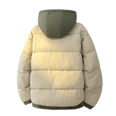 3D男女冬季加绒加厚假两件连帽保暖棉服大衣A406MY829P108，男装棉衣，星座309（原A406）