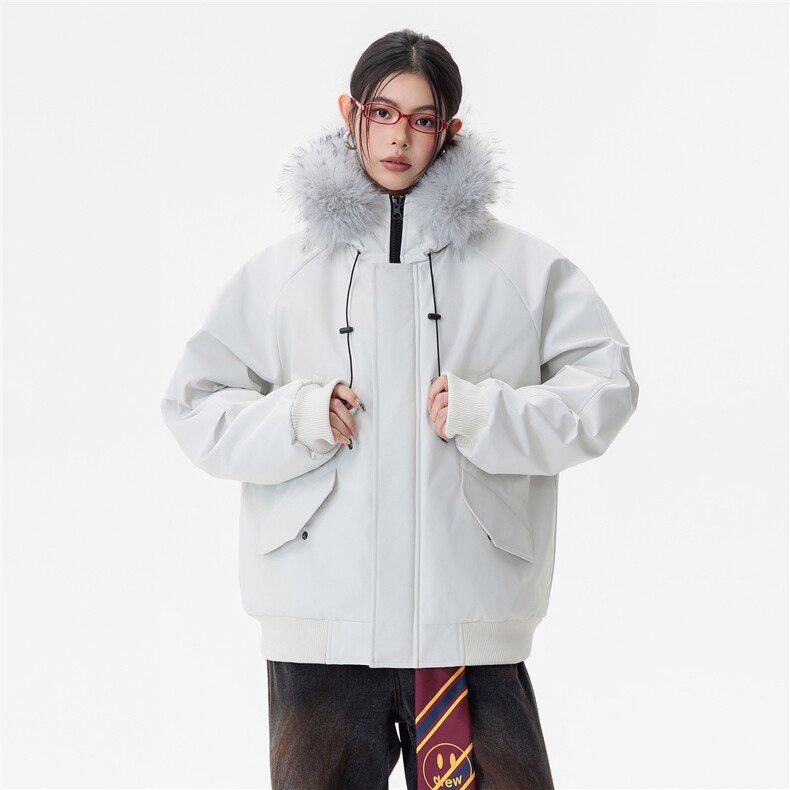 美式工装羽绒棉服男女款冬季三防加厚保暖座山雕外套连帽派克服潮,男装棉衣,星座1106-2（原1111B）