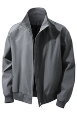 JK008立体白底春装拼接工装立领夹克聚酯纤维(M-5XL)TP35，男装夹克，电商A088