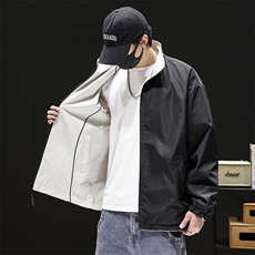 2025秋季新款立领拼色时尚夹克男士休闲外套潮牌Q5566-P68，男装夹克，星座610（原A335）